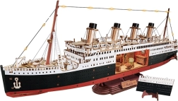 RoboTime 3D træpuslespil – den evige Atlanterhavsfart 1912 (oceandampskibsmodel med LED)