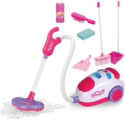Rengøringssæt med støvsuger og effekter, 9 dele