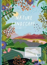 Skolehæfte A4, blank, 20 ark Natur