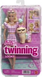 Barbie dobbeltkostume med sløjfe – dukke med hund