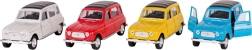 Pull-back bil Renault 4 gul