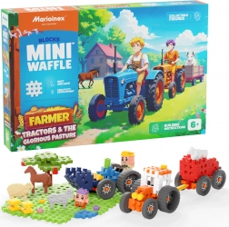 Konstruktionssæt Mini Waffle Farmer – traktorer og eng 110 stk Marioinex