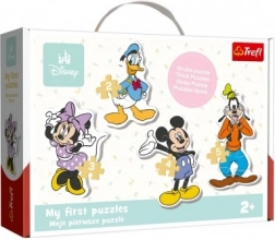 Baby puslespil Mickey Mouse og venner 14 brikker