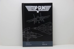 Premium linjeret notesblok A5 med TOP GUN-motiv