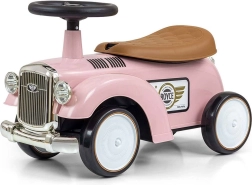 Skubbecykel ROYCE Retro rosa med opbevaring og EVA-hjul