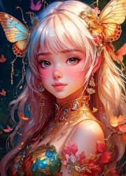 Puslespil BLUEBIRD Sommerfuglepigen 300 brikker