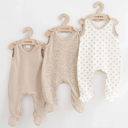 babyheldragt New Baby Classic II Uni, 3 stk., beige, størrelse 74 (6–9 m)