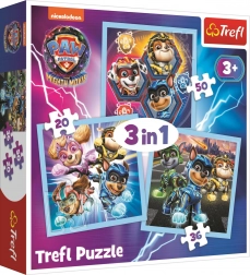 Puslespil 3-i-1 Paw Patrol Meget Mighty Pups