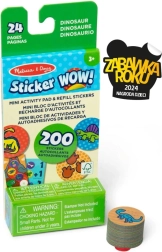 Sticker Wow genopfyldning + mini bog – dinosaurer
