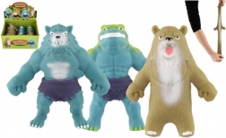 Strækbar antistres‑monster fyldt med sand