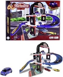 Majorette bygarage til 60-års jubilæet, 3-etagers parkeringskompleks med Renault-bil 1:64