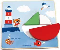 Træ Uddannelsesspil Tangramini til børn