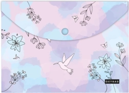 Dokumentmappe med trykknap A4 Kolibri