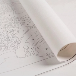 Maling efter tal for børn 30 × 30 cm med opspændt lærred