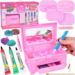 Kreativt sæt til fremstilling af smykker med magiske geler