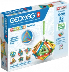 Magnetisk byggesæt Geomag Supercolor Recycled – 52 dele