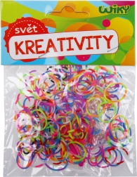 Magiske stribede fletteelastikker mix farver