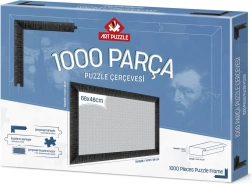 Ramme til puslespil 68 × 48 cm sort