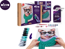 Okto maling efter tal og 3D‑modellering – billede Fashion Corgi 30 × 40 cm