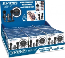 Mini ringlys og par af trådløse clip-on mikrofoner USB‑C