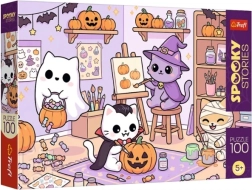Puzzle med 100 brikker SpookyStories – Mała pracownia magii - 1 stk.