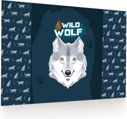 Skrivebordsmåtte med ulvemotiv 60 × 40 cm