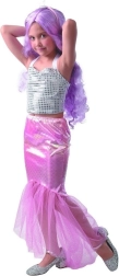 Børnekostume havfrue 120–130 cm