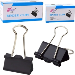 Universelle kontorklemmer, fjederstål, sorte, 25 mm, 12 stk.