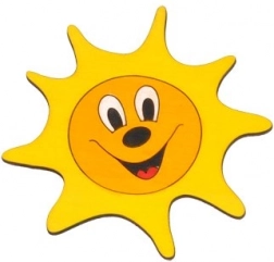 Træmøbelknop Solstråle