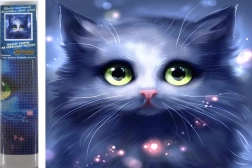 Diamantmaleri gråt killing 30 × 40 cm