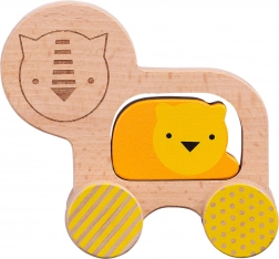 Træløve på hjul fra Petit Collage