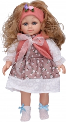 Dukke med sløjfe 39 cm