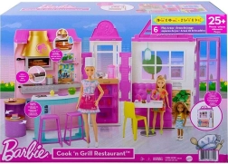 Barbie restaurant med tilbehør