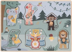 FREE2PLAY træpuslespil med lyde – jungledyr