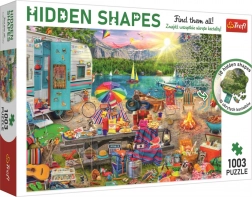 Puzzle Hidden Shapes – campingtur med autocamper