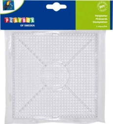 PLAYBOX sammenkoblingsplader til strygeperler – firkant, 2 stk.
