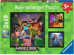 Ravensburger Minecraft Biomer Puslespil 3x49 stk