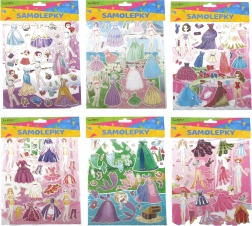 Klistermærker med pigemotiver – mix af varianter