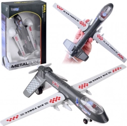 Metal militærdrone med lyd