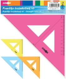 trekantet vinkelmåler med skala 16 cm