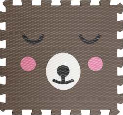 Gulv Minideckfloor Méďa mørkebrun