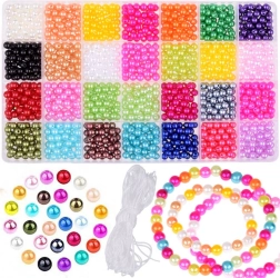 Sæt med perler til fremstilling af venskabsarmbånd