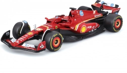 metalmodel bburago 1:43 ferrari sf-24 charles leclerc med førerfigur i gaveæske