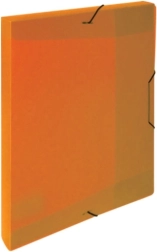 A5 Opaline-boks med elastik, orange