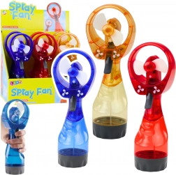 Bærbar ventilator med spray på batteri