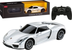 Racer RC bil 1:24 med fjernbetjening Porsche 918 Spyder sølv
