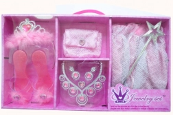 Prinsessesæt til børn med nederdel og små sko