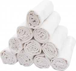 Bomuldsbleer NEW BABY 80×80 cm, pakke med 10 stk.