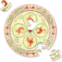 Rundt puslespil CURIOSI Picoli Plante 33 brikker