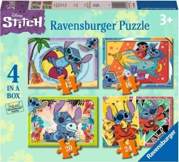 Puslespil 4-i-1 Disney Stitch